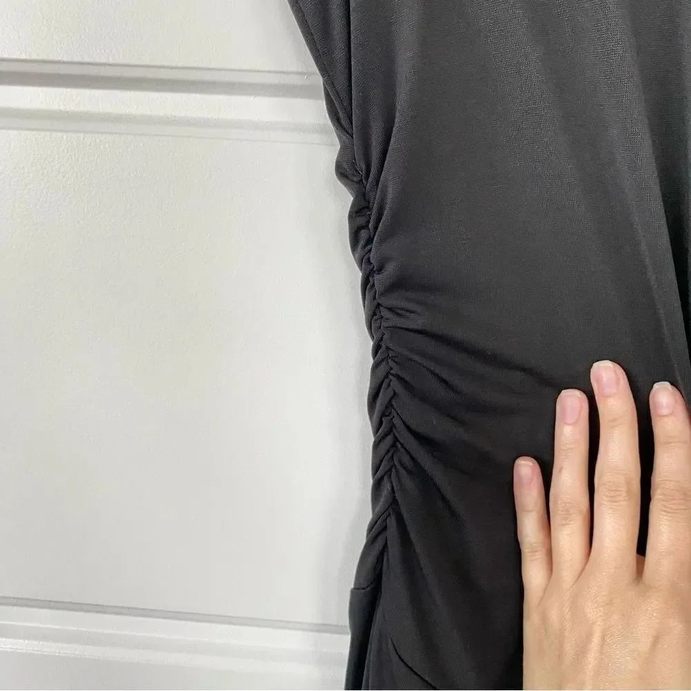 RUBY ROX | Bodycon Rouched Midi Dress - Picture 5 of 9